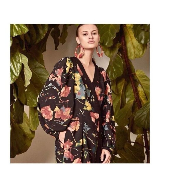 New NWOT BCBGMaxAzria Rustic Grove Faux Wrap Romper 0 - Picture 1 of 9